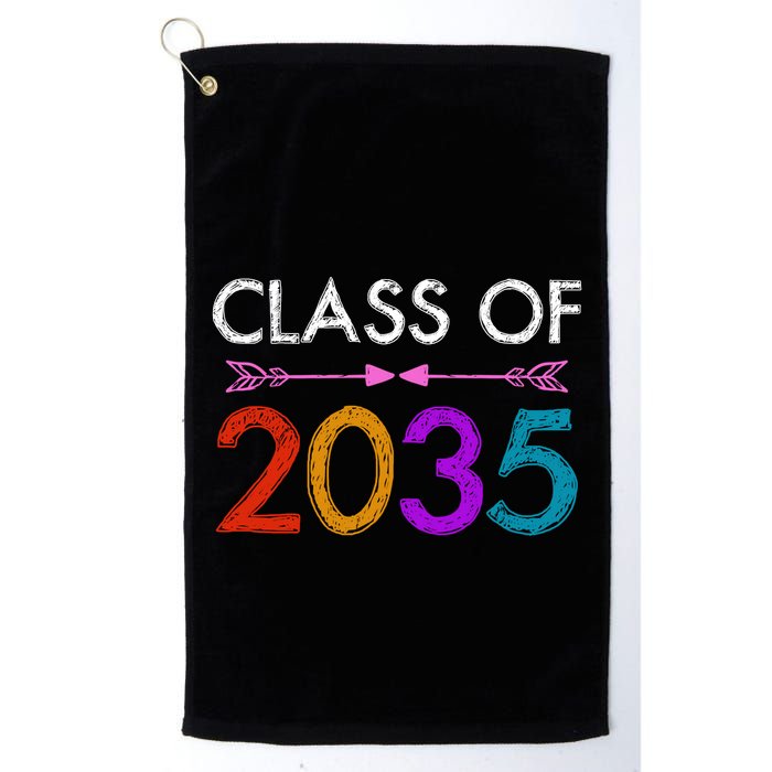 Class Of 2035 Cute Graduation Golf Towel