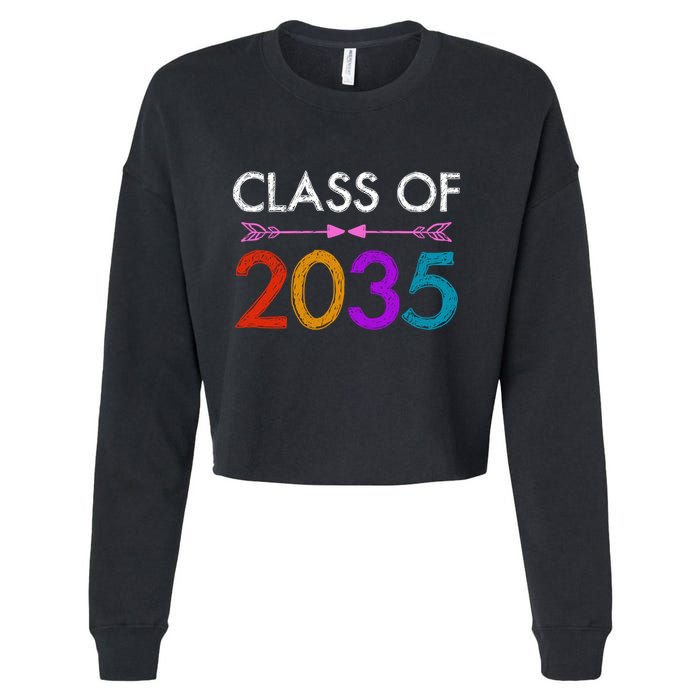 Class Of 2035 Cute Graduation Cropped Pullover Crew