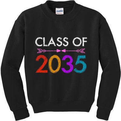 Class Of 2035 Cute Graduation Kids Sweatshirt