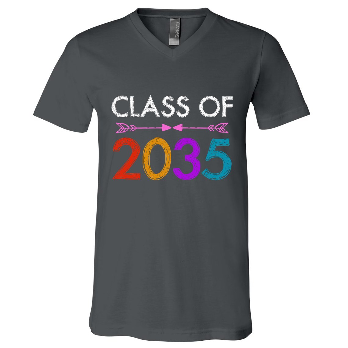 Class Of 2035 Cute Graduation V-Neck T-Shirt