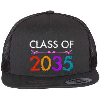 Class Of 2035 Cute Graduation Flat Bill Trucker Hat