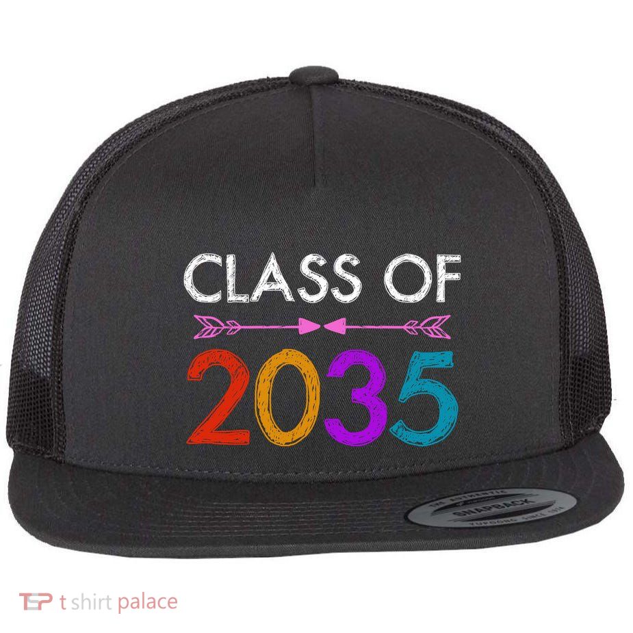 Class Of 2035 Cute Graduation Flatbill Hat