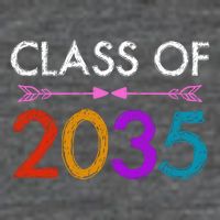 Class Of 2035 Cute Graduation Flatbill Hat