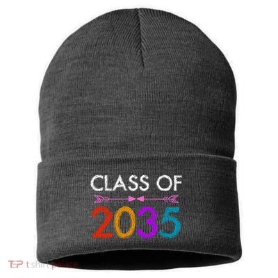 Class Of 2035 Cute Graduation Sustainable Knit Beanie