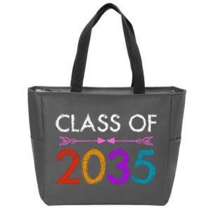 Class Of 2035 Cute Graduation Zip Tote Bag