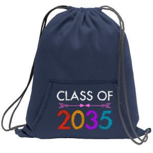 Class Of 2035 Cute Graduation Sweatshirt Cinch Pack Bag