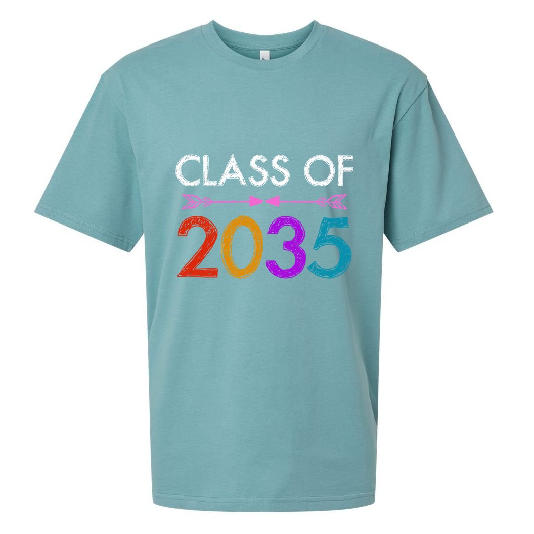Class Of 2035 Cute Graduation Sueded Cloud Jersey T-Shirt