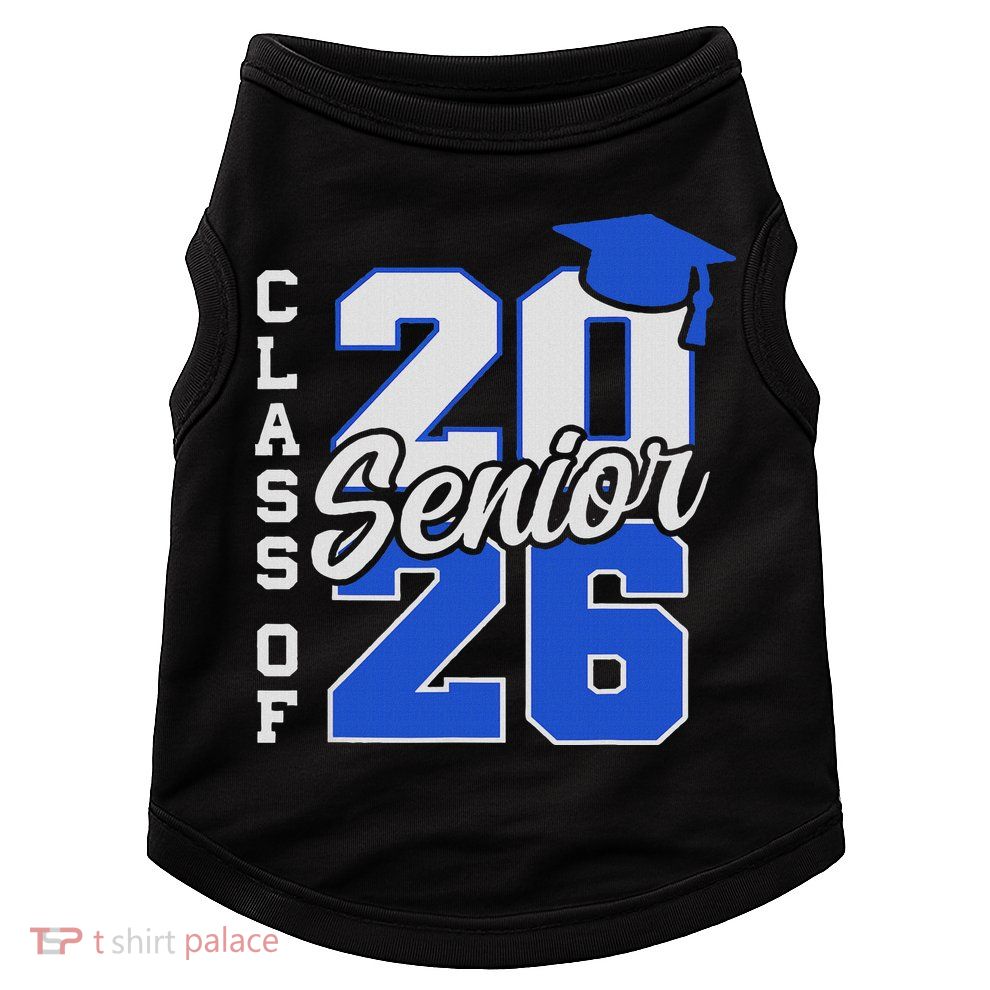 Class Of 2026 Senior 2026 Back To School 2025 Graduation Doggie Tank
