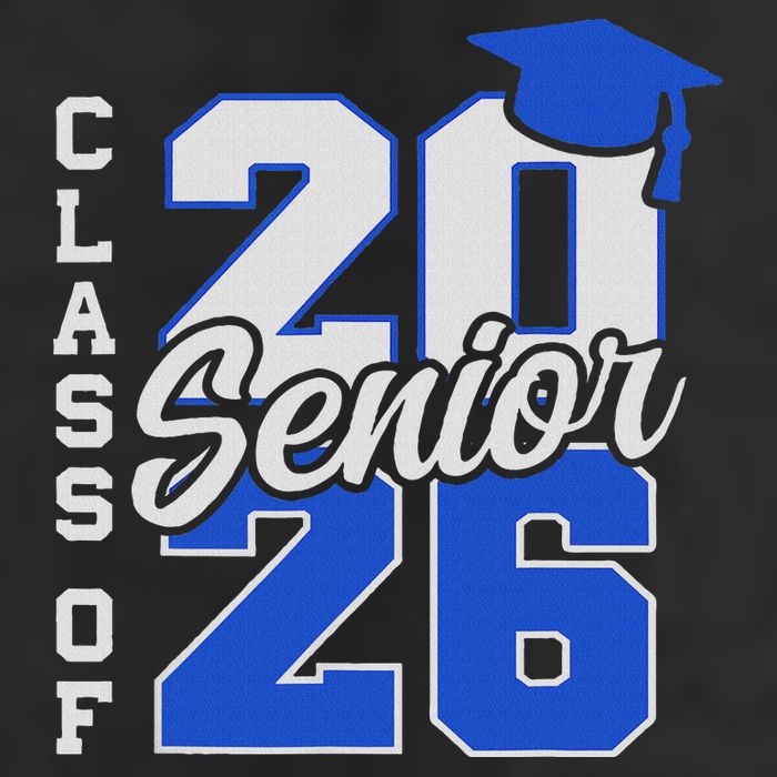 Class Of 2026 Senior 2026 Back To School 2025 Graduation 25L Jumbo Tote