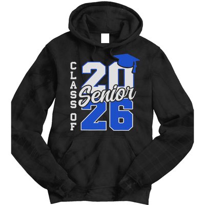 Class Of 2026 Senior 2026 Back To School 2025 Graduation Tie Dye Hoodie