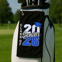 Class Of 2026 Senior 2026 Back To School 2025 Graduation Golf Towel