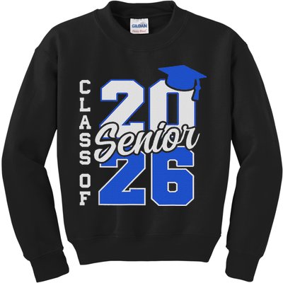 Class Of 2026 Senior 2026 Back To School 2025 Graduation Kids Sweatshirt