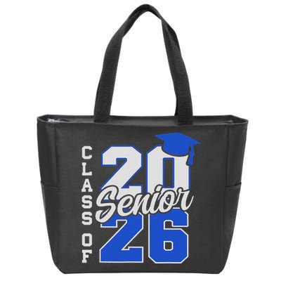 Class Of 2026 Senior 2026 Back To School 2025 Graduation Zip Tote Bag