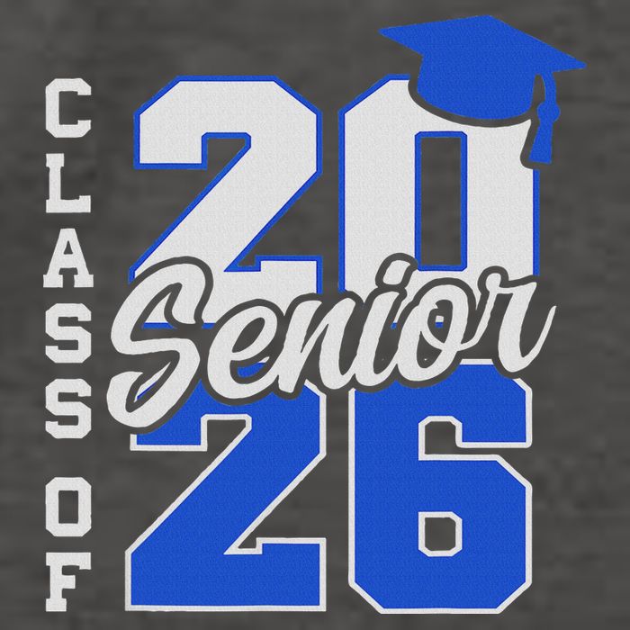 Class Of 2026 Senior 2026 Back To School 2025 Graduation Vector Backpack