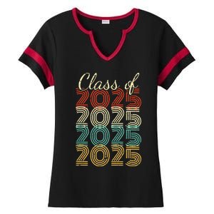 Class Of 2025 Senior 2025 Graduation Ladies Halftime Notch Neck Tee