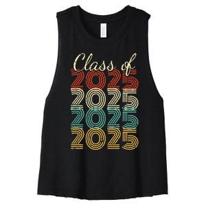 Class Of 2025 Senior 2025 Graduation Women's Racerback Cropped Tank