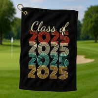 Class Of 2025 Senior 2025 Graduation Golf Towel