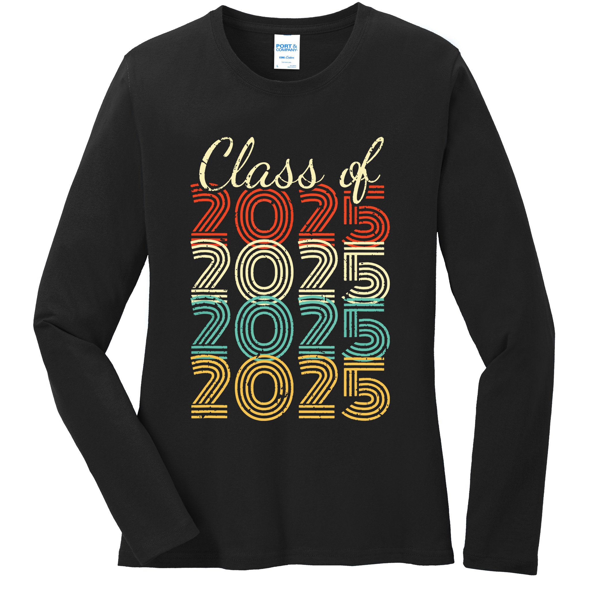 Class Of 2025 Senior 2025 Graduation Ladies Long Sleeve Shirt