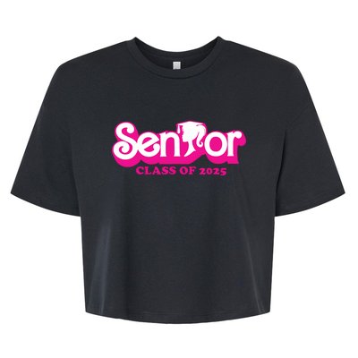 Class Of 2025 Senior Design Funny Seniors 2025 Girl Bella+Canvas Jersey Crop Tee