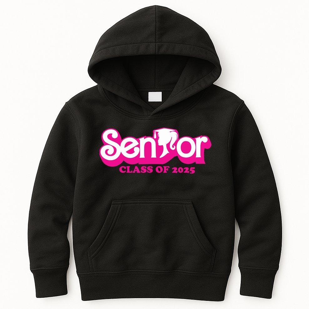 Class Of 2025 Senior Design Funny Seniors 2025 Girl Kids Hoodie