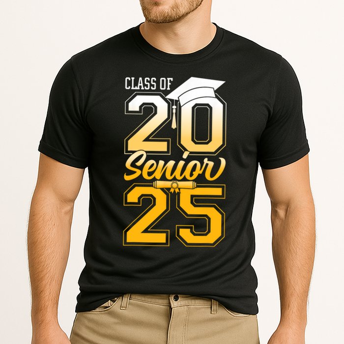 Class Of 2025 Senior Grad College Graduation Gift Cooling Performance Crew T-Shirt
