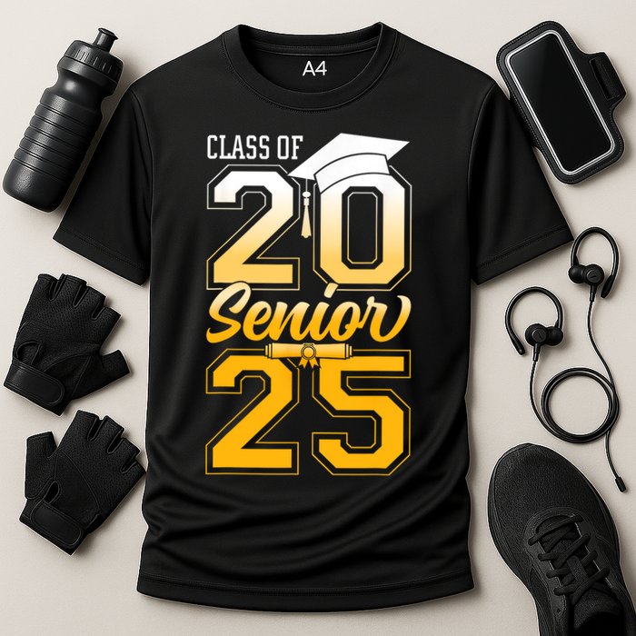 Class Of 2025 Senior Grad College Graduation Gift Cooling Performance Crew T-Shirt