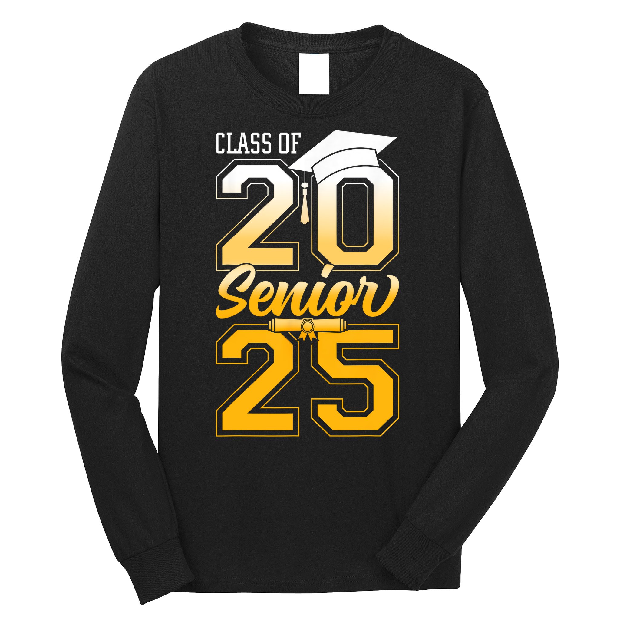 Class Of 2025 Senior Grad College Graduation Gift Long Sleeve Shirt