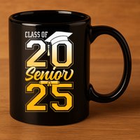 Class Of 2025 Senior Grad College Graduation Gift 11oz C Handle Ceramic Mug