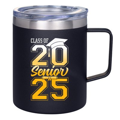 Class Of 2025 Senior Grad College Graduation Gift 12oz Stainless Steel Coffee Mug