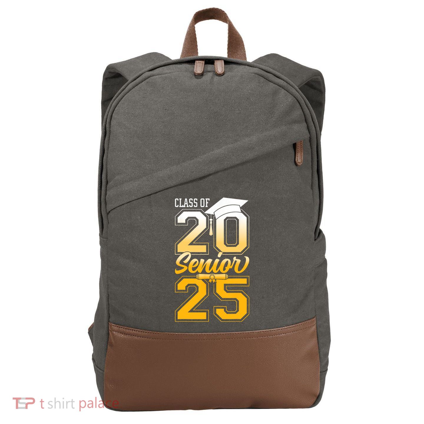 Class Of 2025 Senior Grad College Graduation Gift Cotton Canvas Backpack