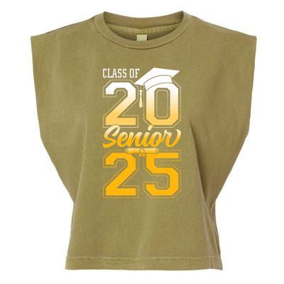 Class Of 2025 Senior Grad College Graduation Gift Garment-Dyed Women's Muscle Tee