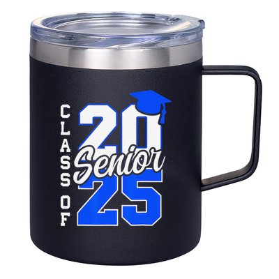 Class Of 2025 Senior 2025 Graduation 2025 Back To School 12oz Stainless Steel Coffee Mug