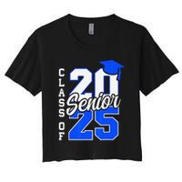 Class Of 2025 Senior 2025 Graduation 2025 Back To School Women's Crop Top Tee