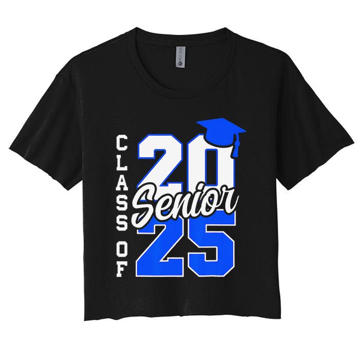 Class Of 2025 Senior 2025 Graduation 2025 Back To School Women's Crop Top Tee