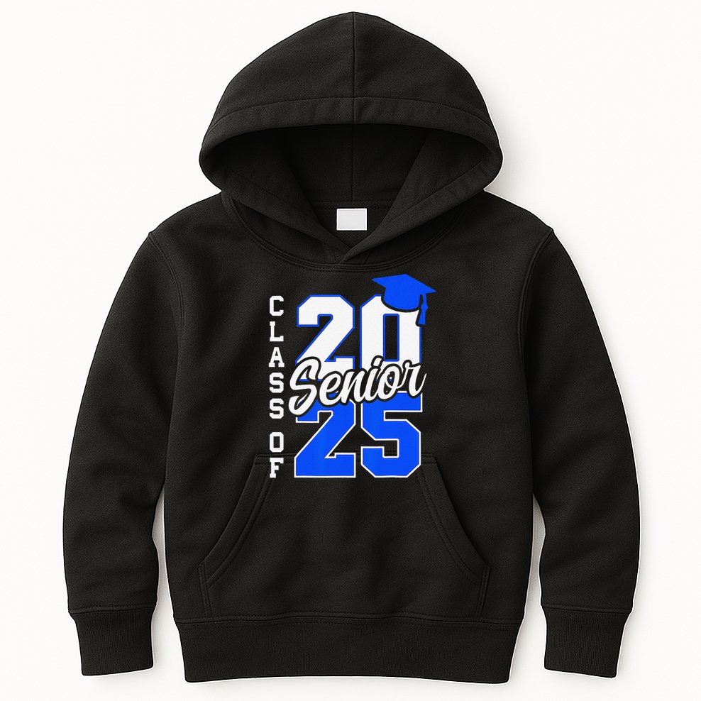 Class Of 2025 Senior 2025 Graduation 2025 Back To School Kids Hoodie