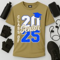 Class Of 2025 Senior 2025 Graduation 2025 Back To School Cooling Performance Crew T-Shirt