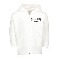 Class Of 2025 Senior Gift Women Funny Seniors 2025 Toddler Zip Fleece Hoodie