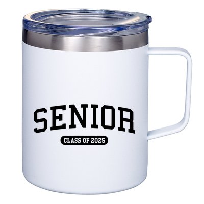 Class Of 2025 Senior Gift Women Funny Seniors 2025 12oz Stainless Steel Coffee Mug