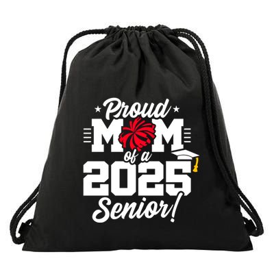 Class Of 2025 Senior Year Cheer Mom Senior 2025 Gift Drawstring Bag