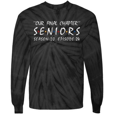 Class Of 2024 Senior Gifts Funny Seniors 2024 Tie-Dye Long Sleeve Shirt