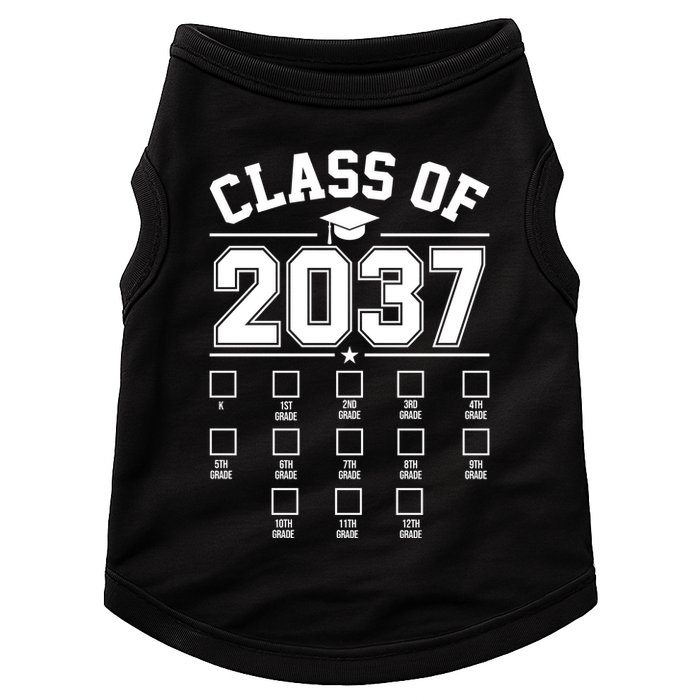 Class Of 2037 Grow With Me Checklist Kindergarten 12th Grade Doggie Tank