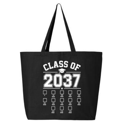 Class Of 2037 Grow With Me Checklist Kindergarten 12th Grade 25L Jumbo Tote