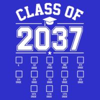 Class Of 2037 Grow With Me Checklist Kindergarten 12th Grade 16 in Basic Backpack