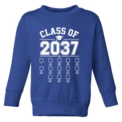 Class Of 2037 Grow With Me Checklist Kindergarten 12th Grade Toddler Sweatshirt