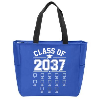 Class Of 2037 Grow With Me Checklist Kindergarten 12th Grade Zip Tote Bag