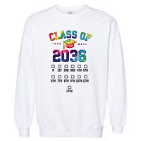 Class Of 2036 Grow With Me With Space For Checkmarks Garment-Dyed Sweatshirt