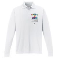 Class Of 2036 Grow With Me With Space For Checkmarks Performance Long Sleeve Polo