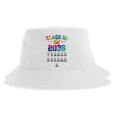 Class Of 2036 Grow With Me With Space For Checkmarks Sustainable Bucket Hat