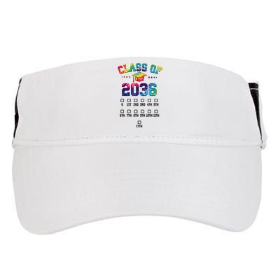 Class Of 2036 Grow With Me With Space For Checkmarks Adult Drive Performance Visor