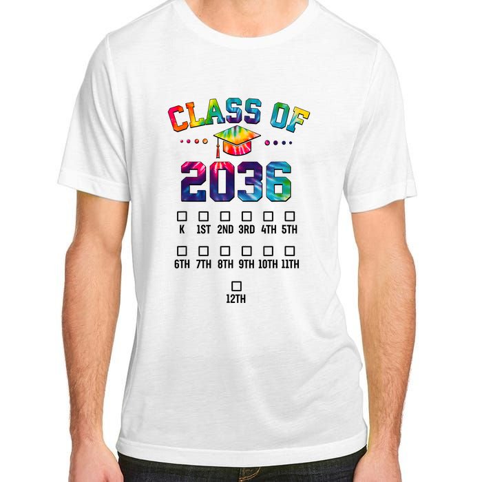 Class Of 2036 Grow With Me With Space For Checkmarks Adult ChromaSoft Performance T-Shirt